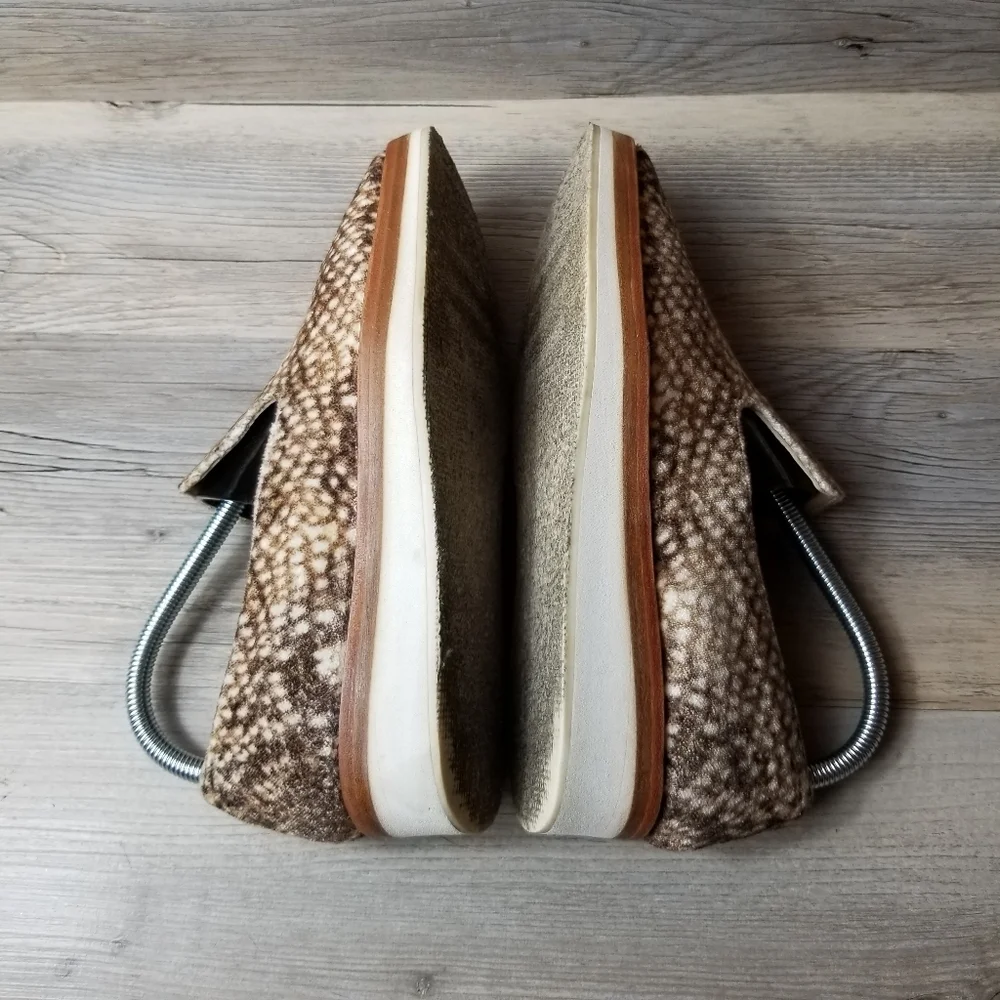 Free People Velvet Snake Eye Slip On Loafers